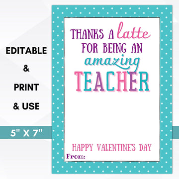 editable teacher appreciation gift card holder
